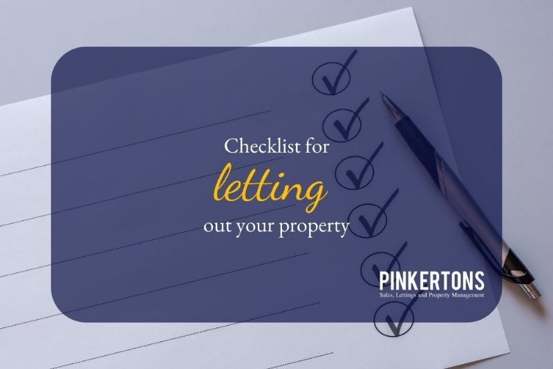 Checklist for letting out your property